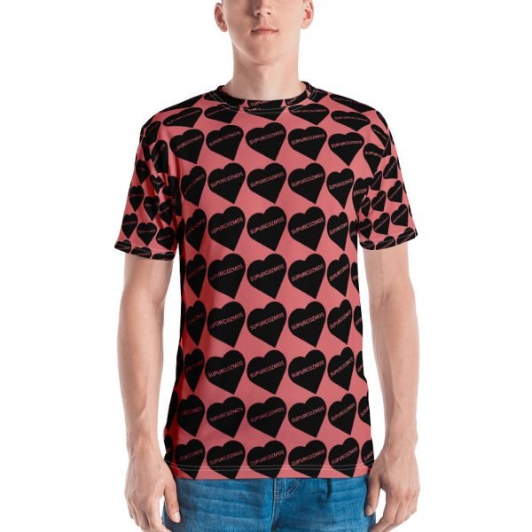 SUPURCOZMOS™ Sweetheart Pink All-Over Print T-Shirt