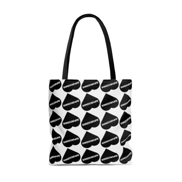 SUPURCOZMOS Sweetheart Black & White Tote Bag - Image 2