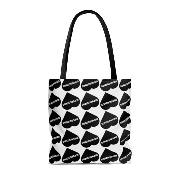 SUPURCOZMOS Sweetheart Black & White Tote Bag - Image 6