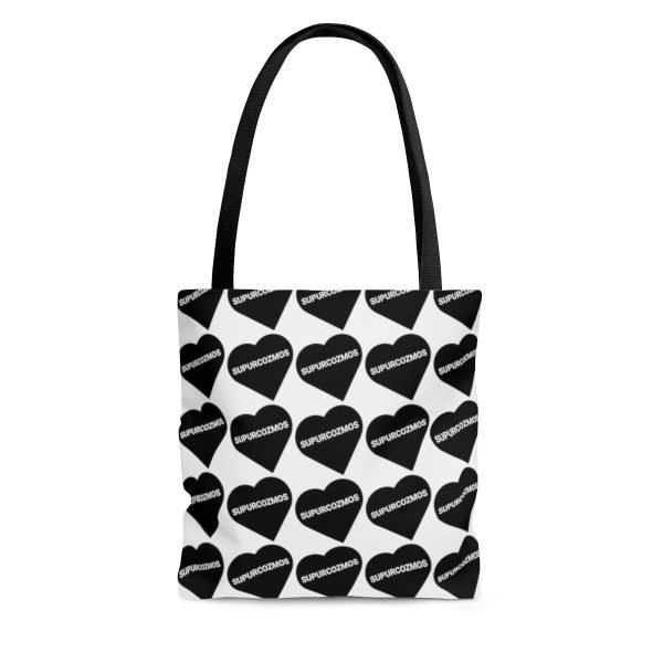 SUPURCOZMOS Sweetheart Black & White Tote Bag - Image 3
