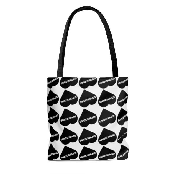SUPURCOZMOS Sweetheart Black & White Tote Bag - Image 4