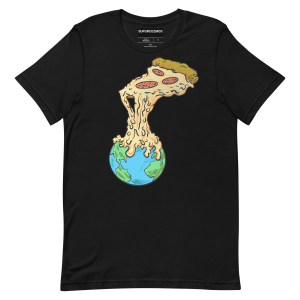 SUPURCOZMOS® Earth Pizza Unisex t-shirt