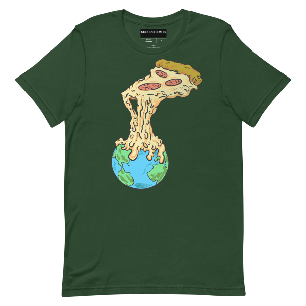 SUPURCOZMOS® Earth Pizza Unisex t-shirt - Image 3